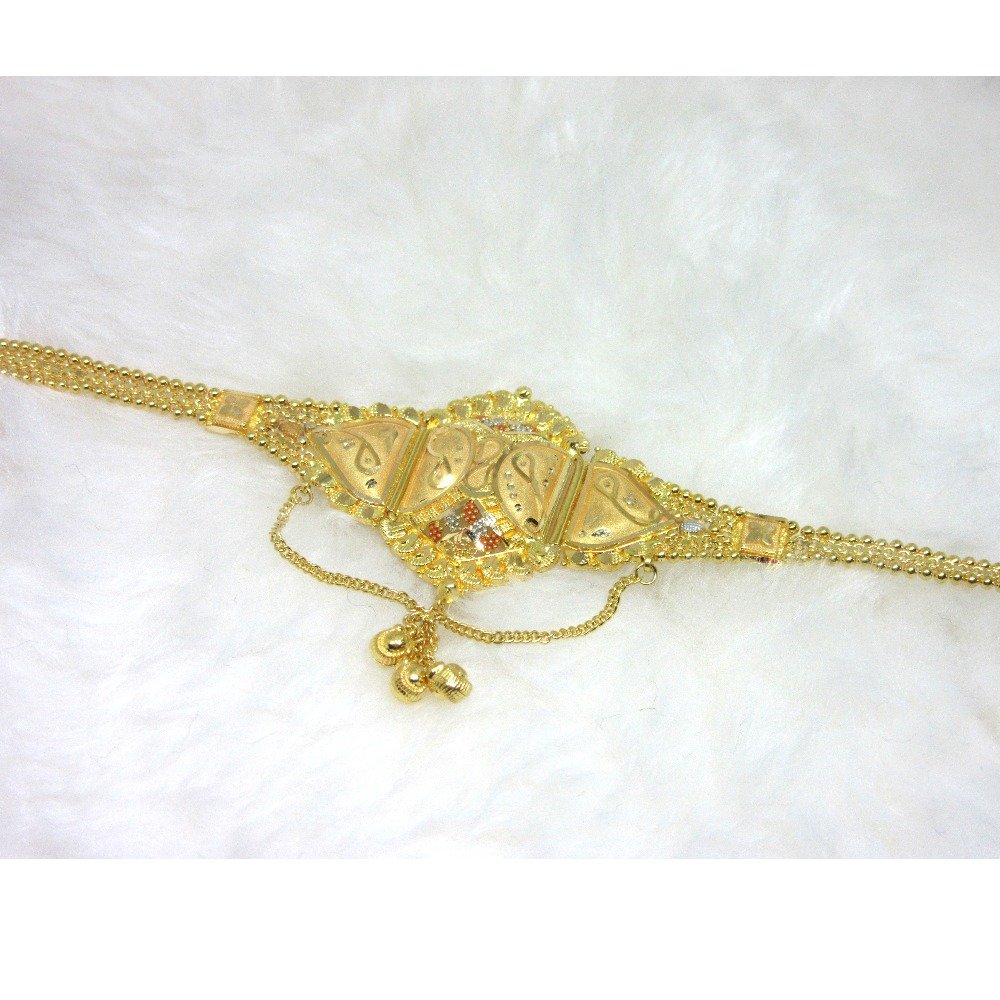 Gold 22k hm916 plain carving lokit (bajubandh)