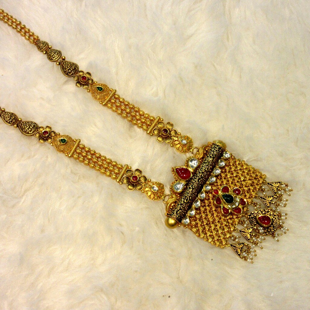 22k hm916 colorful stone jadtar set