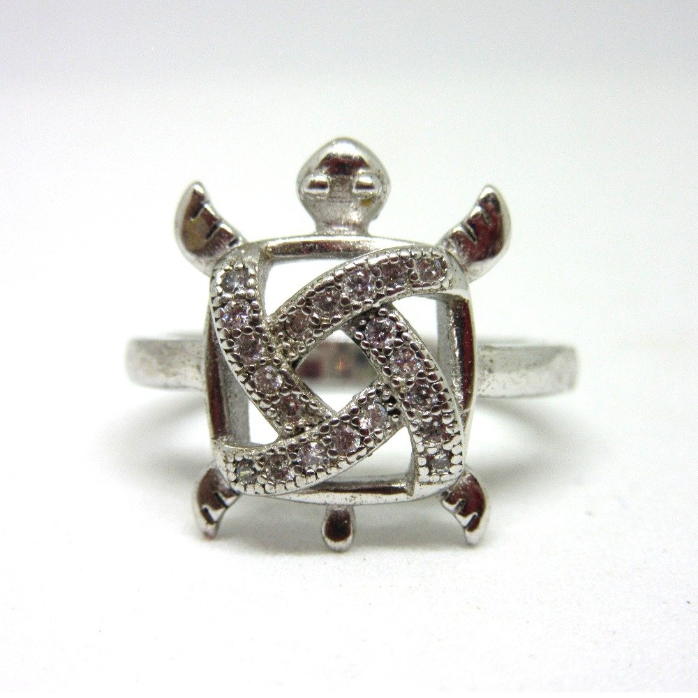 Silver 925 squre shape tortoise ring sr925-15