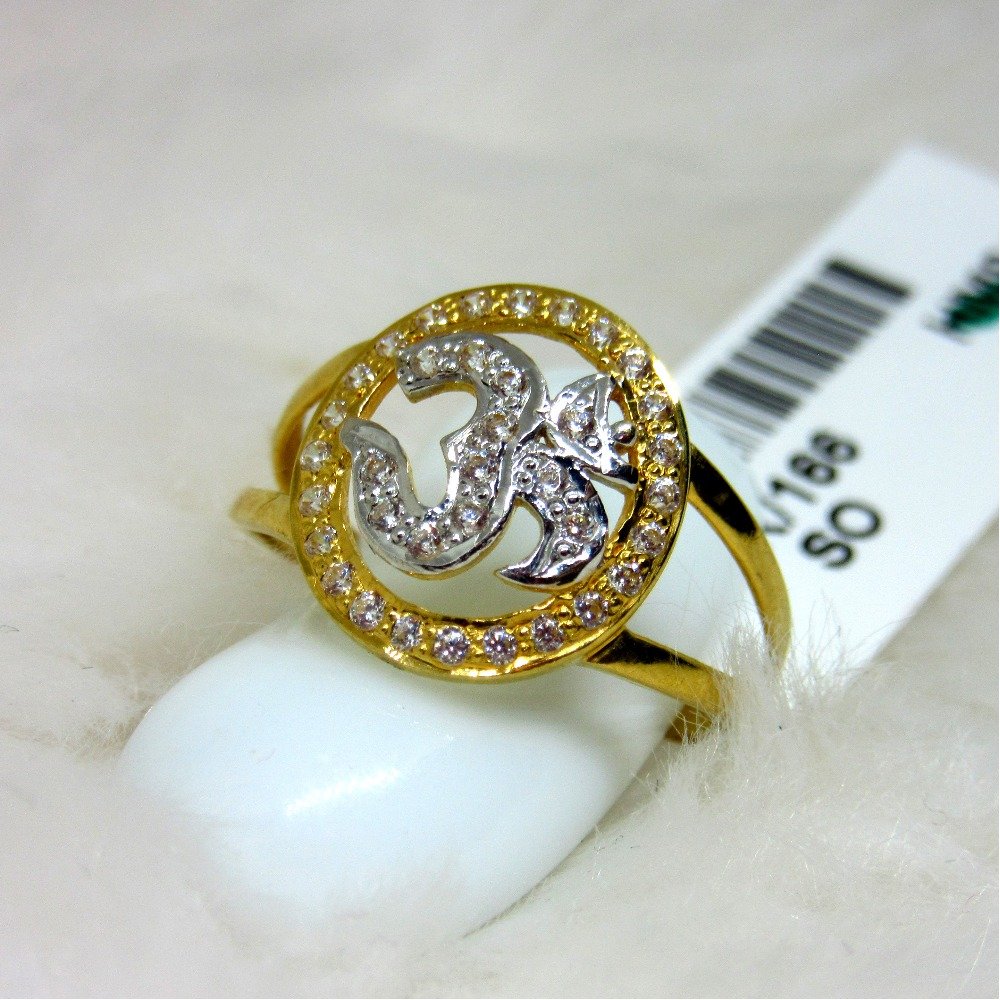 Gold ronded om ring