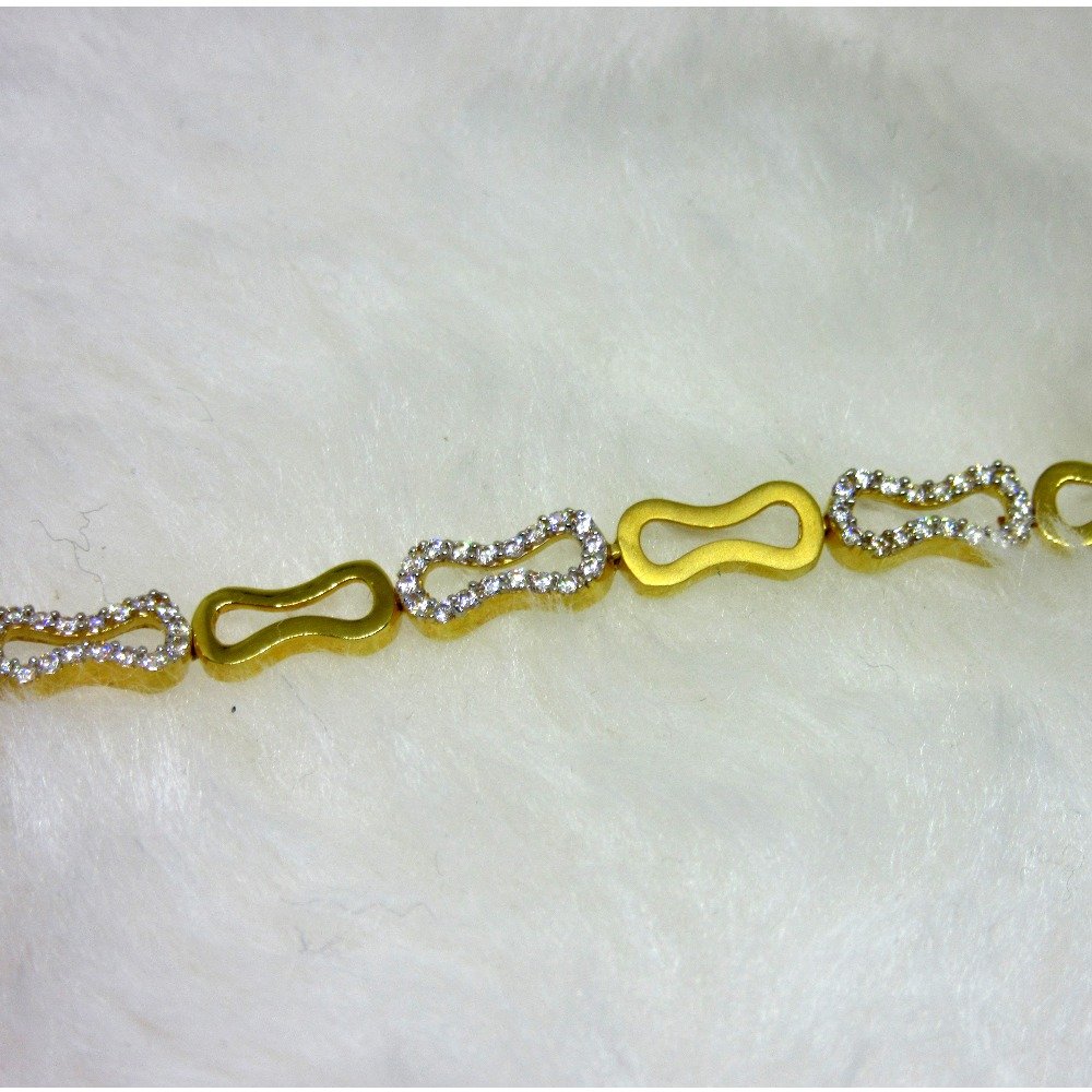 Gold Casting Small Diamond Ledies Bracelet