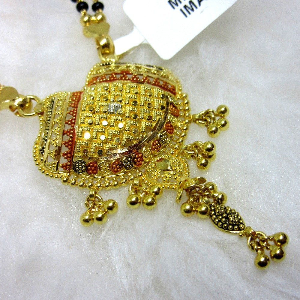 Gold culcutti mangalsutra