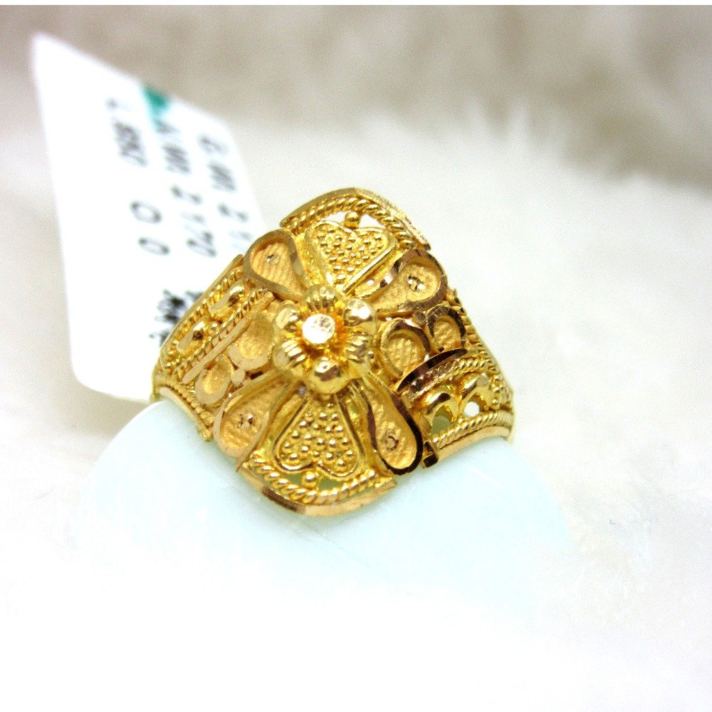 Gul Bahaar Ring -Golden – Jewellery By Mitali Jain