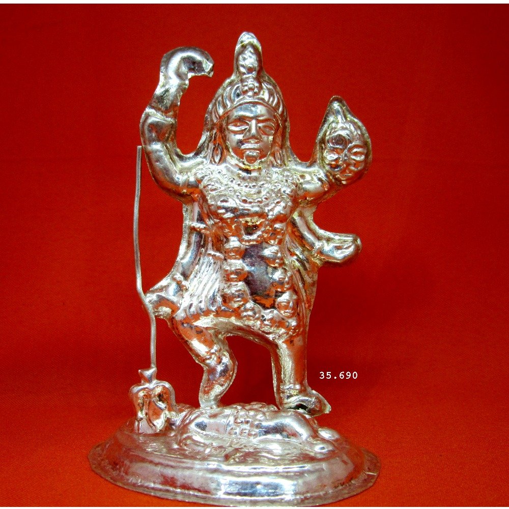 Silver Shree Mahakali Maa Murti(Statue) MRT