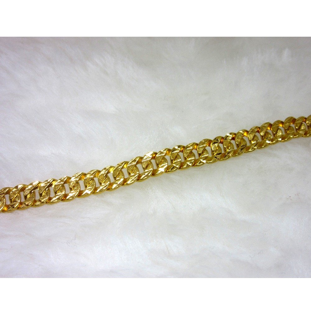 Gold light weight gents bracelet