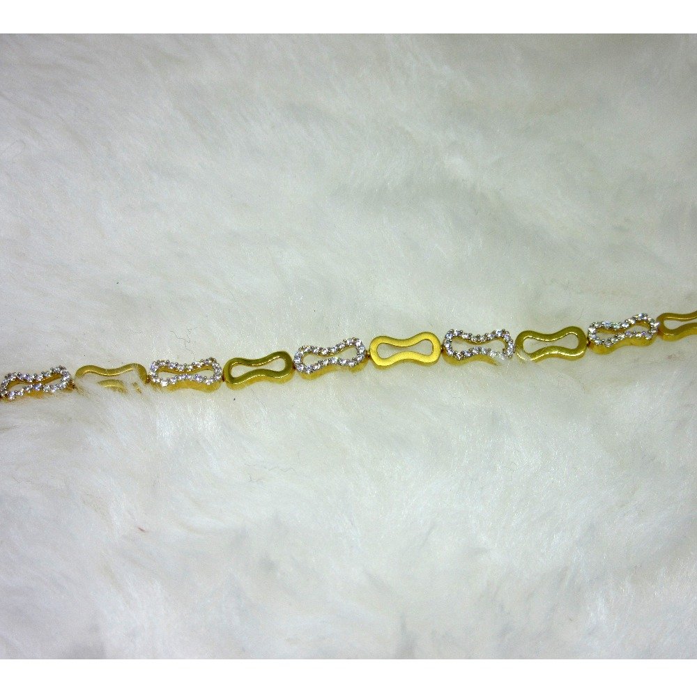 Gold Casting Small Diamond Ledies Bracelet