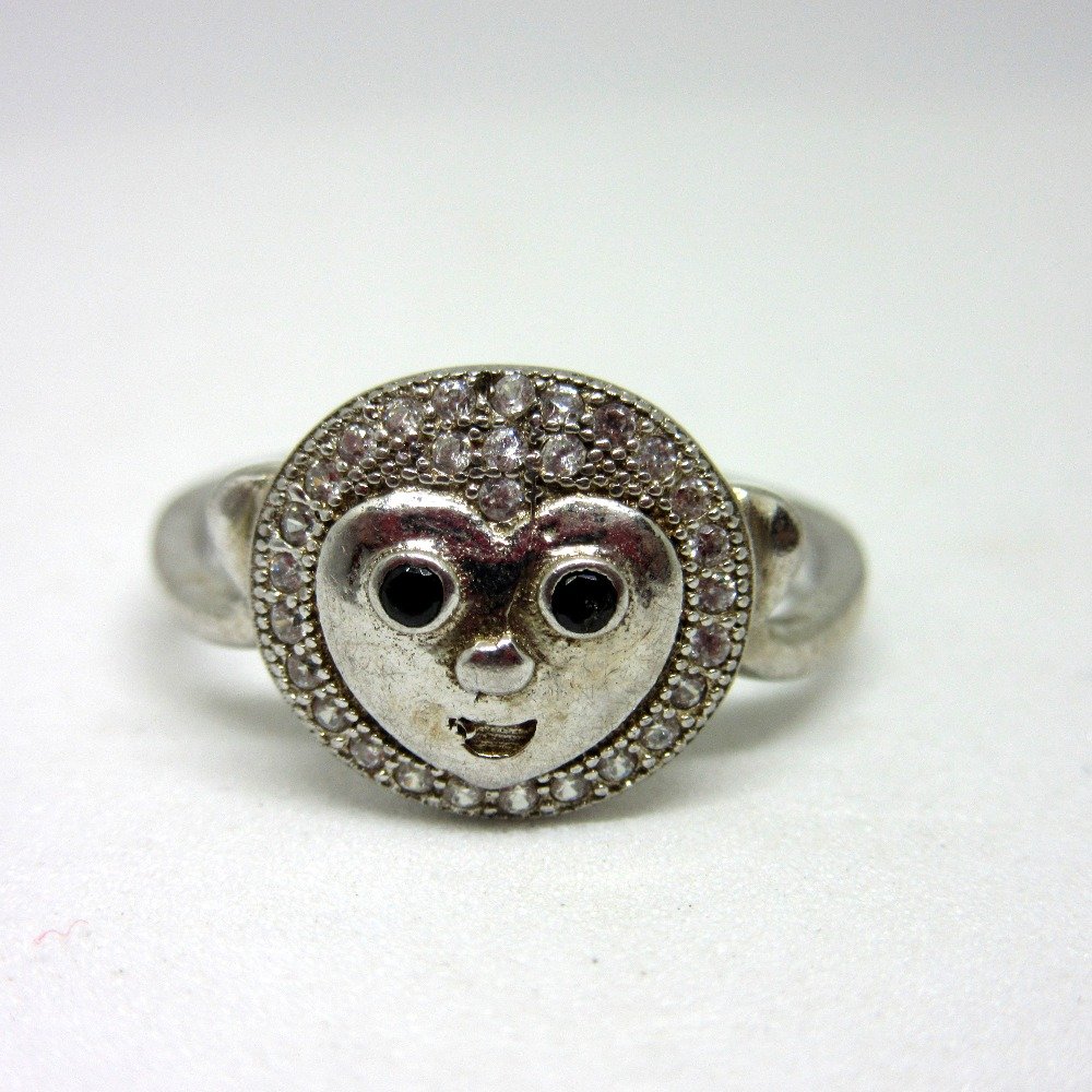 Silver 925 monkey face shape ring sr925-182