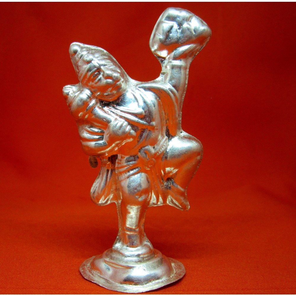 Silver shree hanumaji murti(statue)