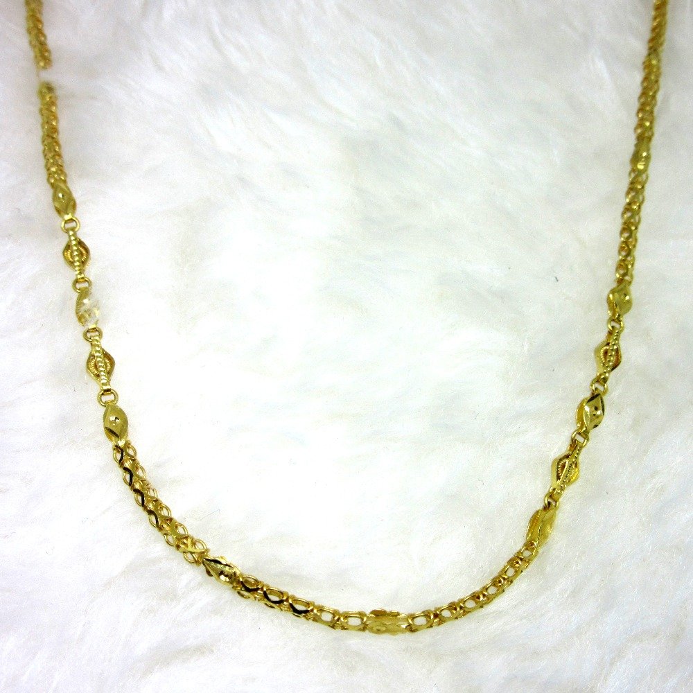 Gold indo step classic chain