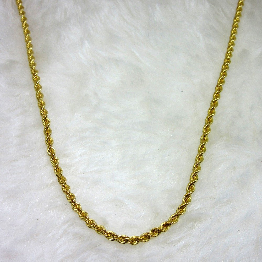 Gold Fancy Silky Rop Chain