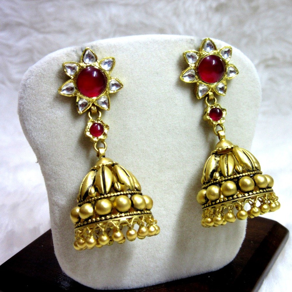 Gold fancy jadtar half set