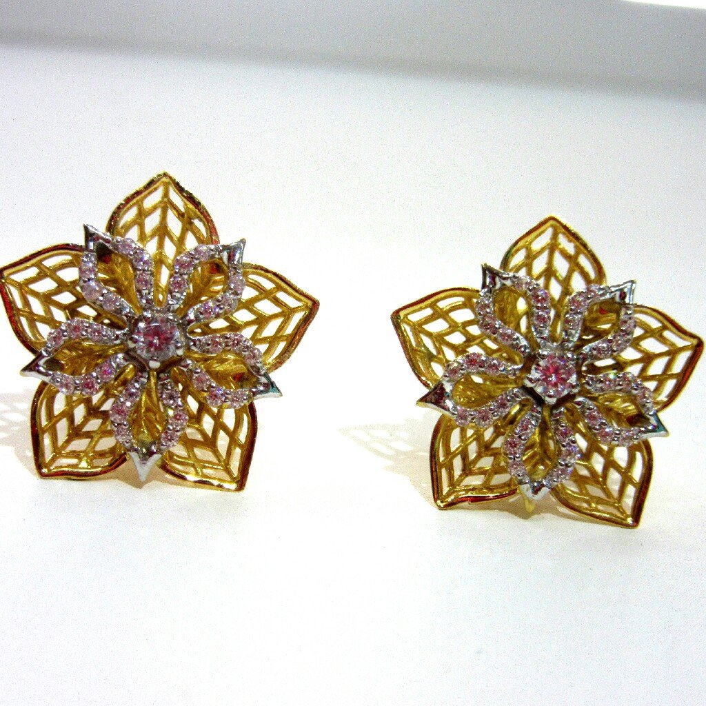 Gold 22k 3d Earrings