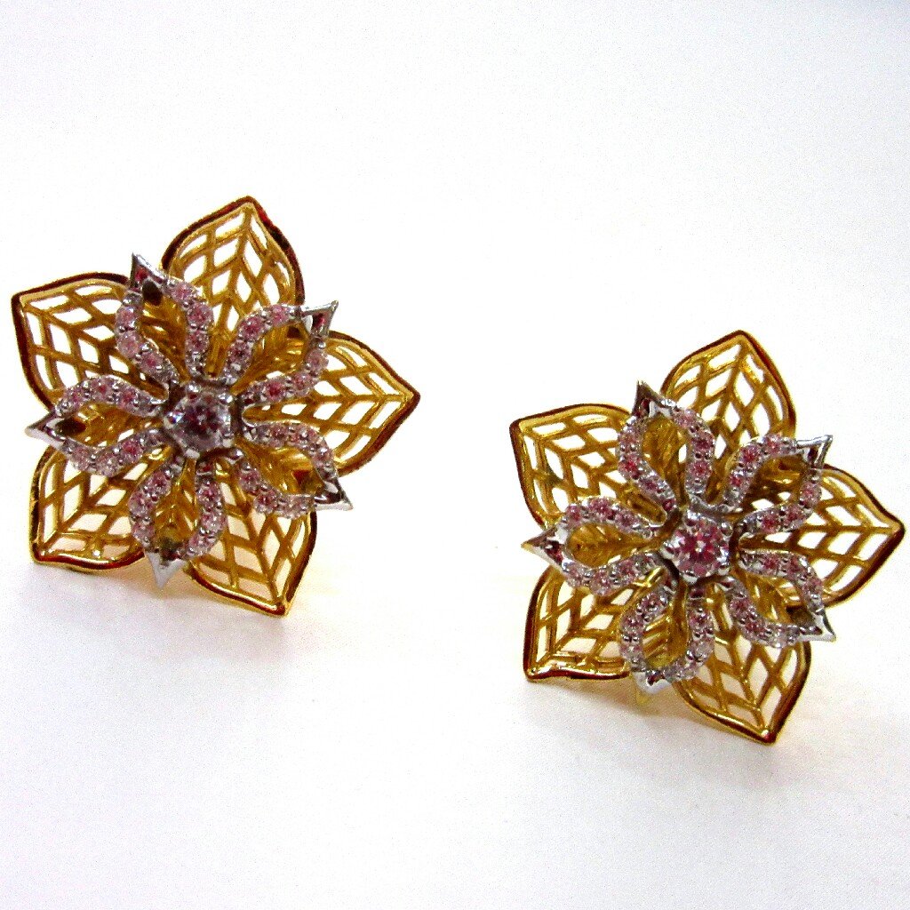 Gold 22k 3d Earrings