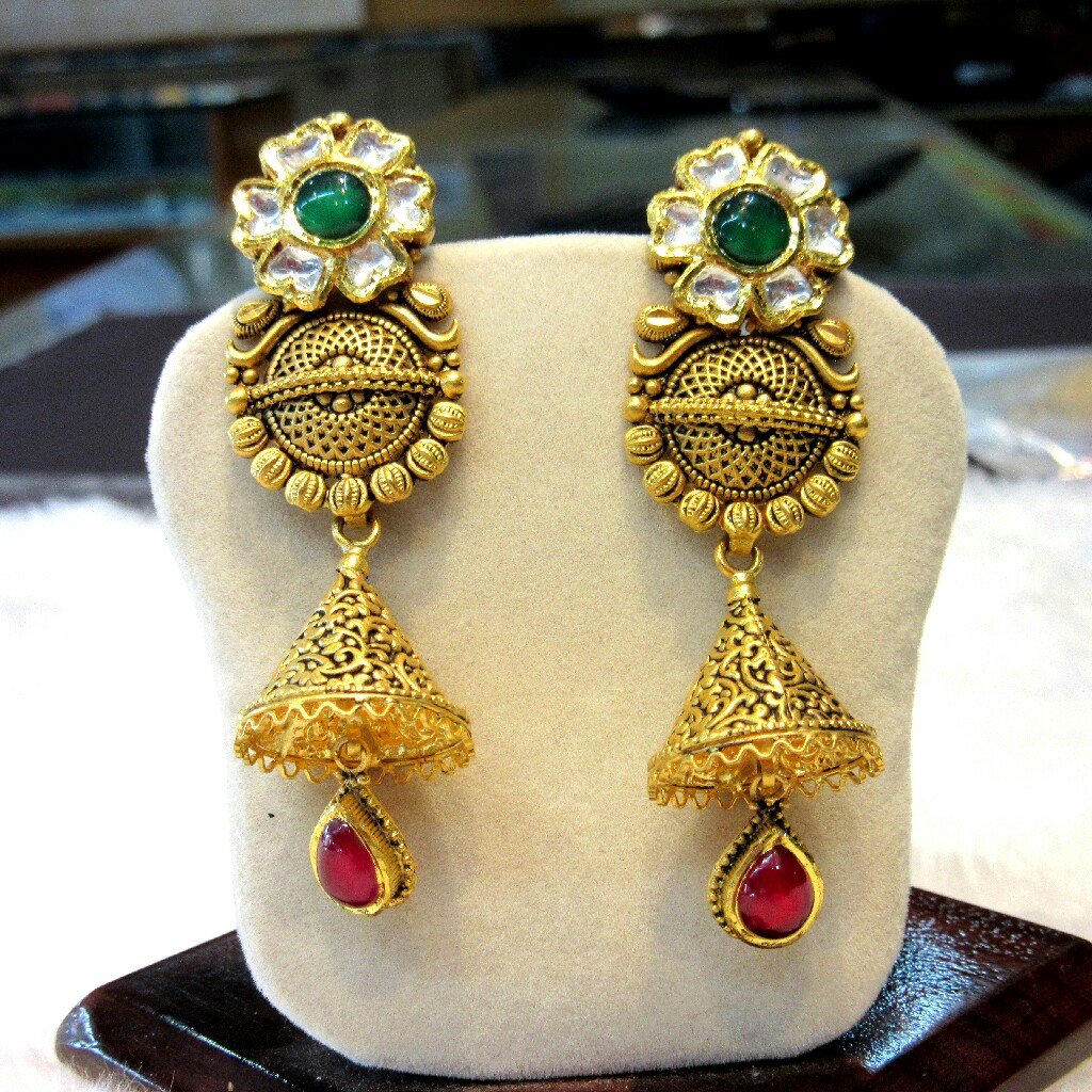 Gold hallmark 22k 916 long jadtar set