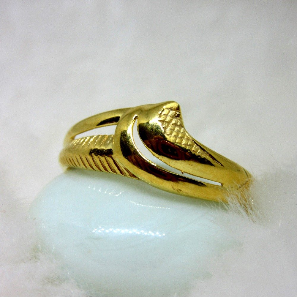 Delicate Plain gold Casting ring