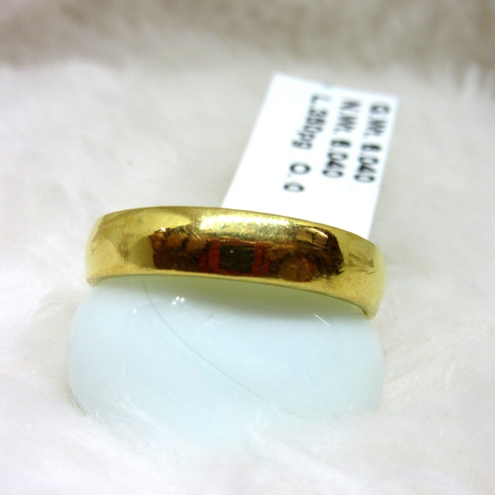 Gold Plain Casting Band Ring