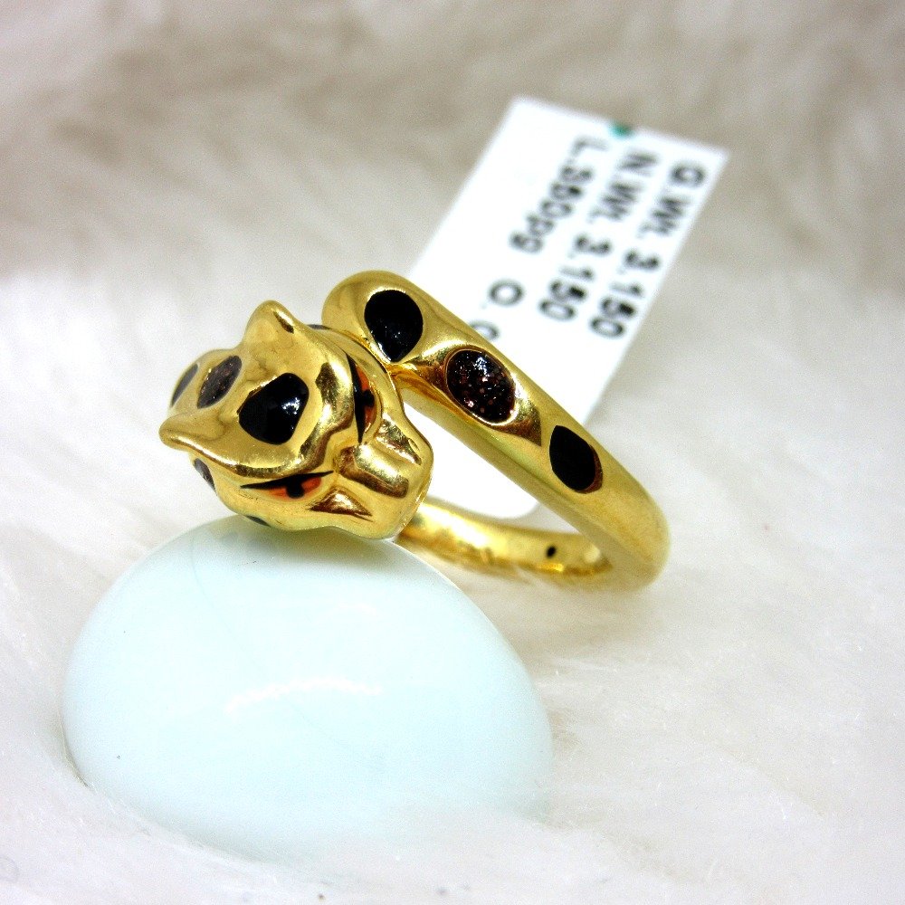 Gold 22k hm916 leopard ring