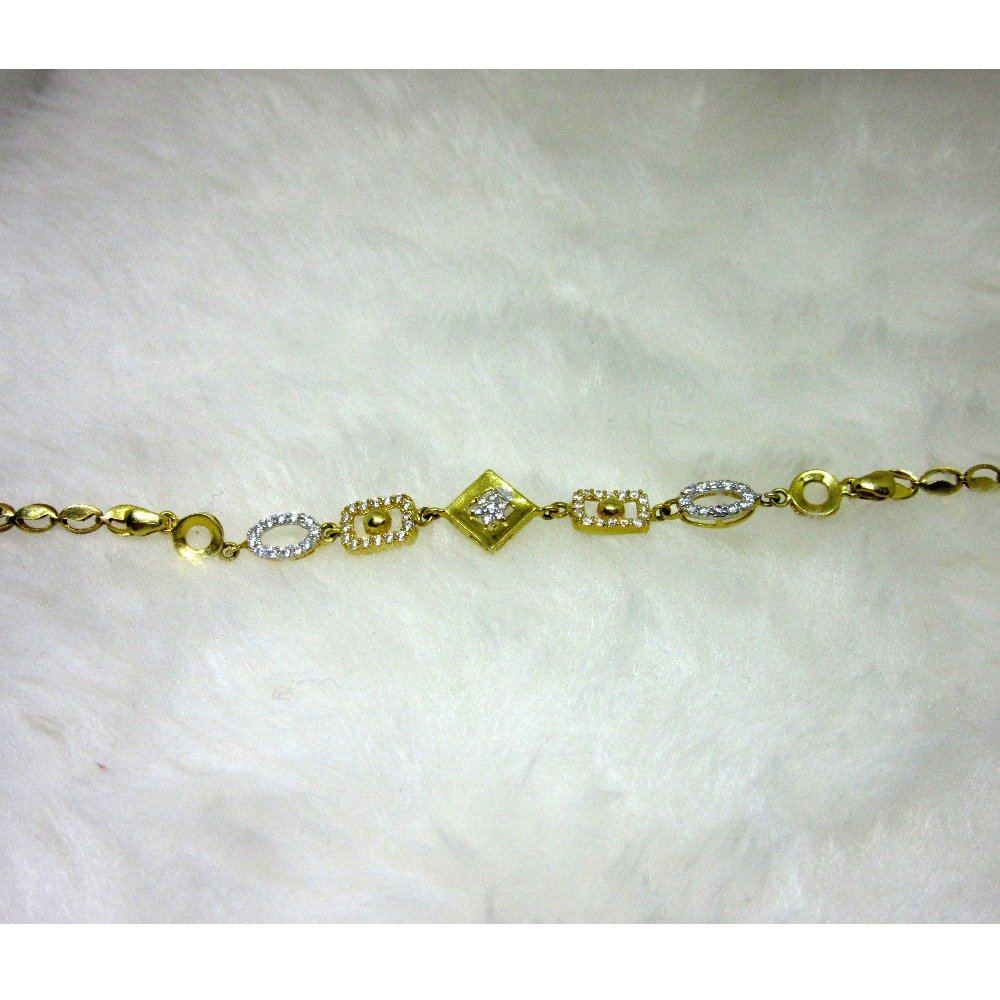 Gold Fancy Diamond Ledies Bracelet