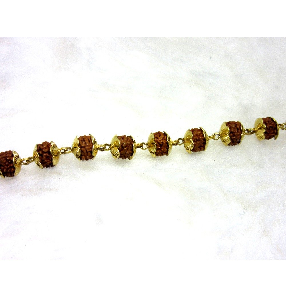 Gold Rudrax Single Line Bracelet