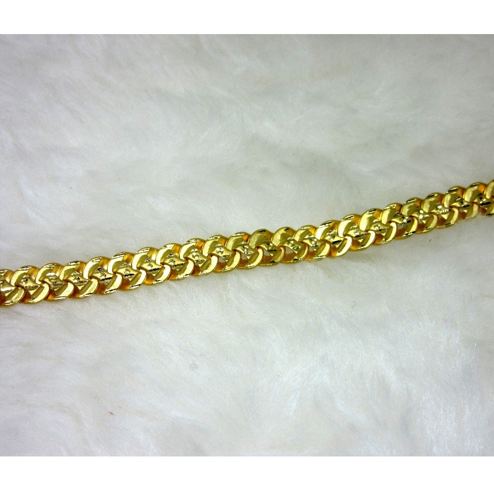 Gold Light Weight Gents Bracelet