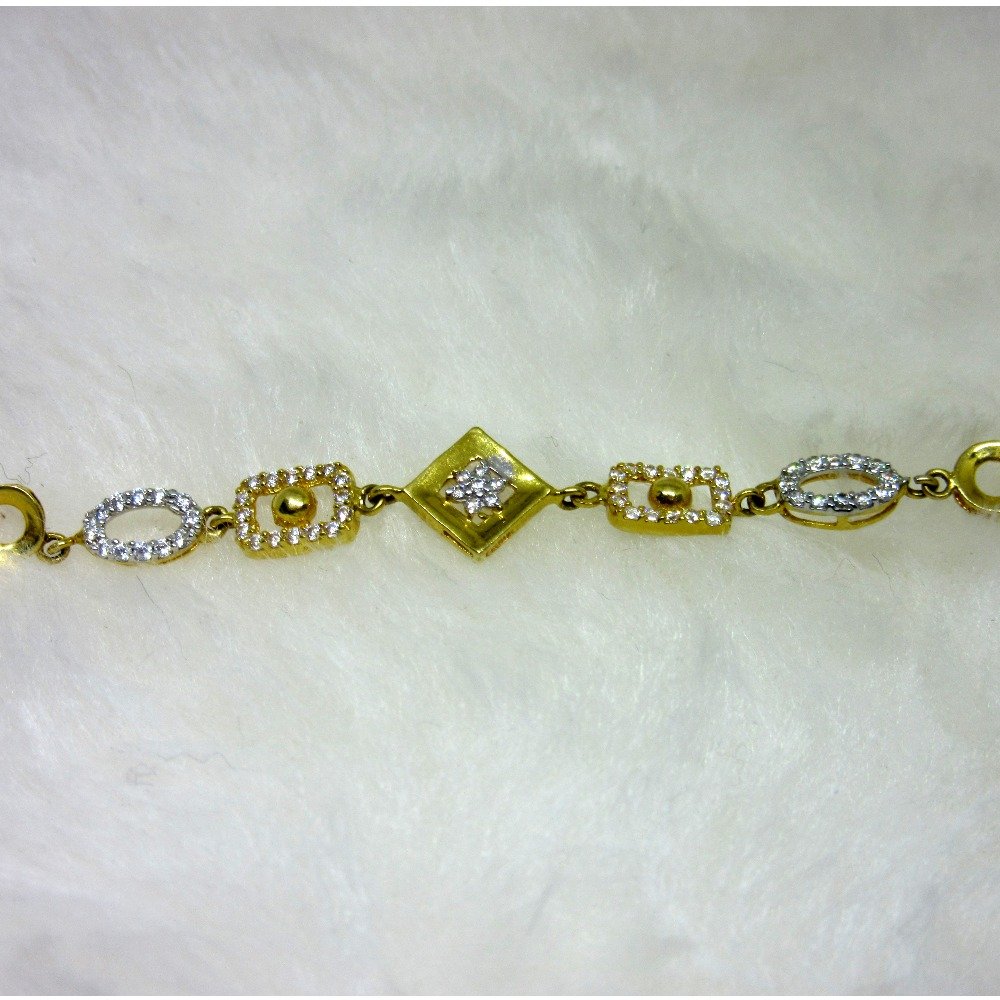 Gold Fancy Diamond Ledies Bracelet