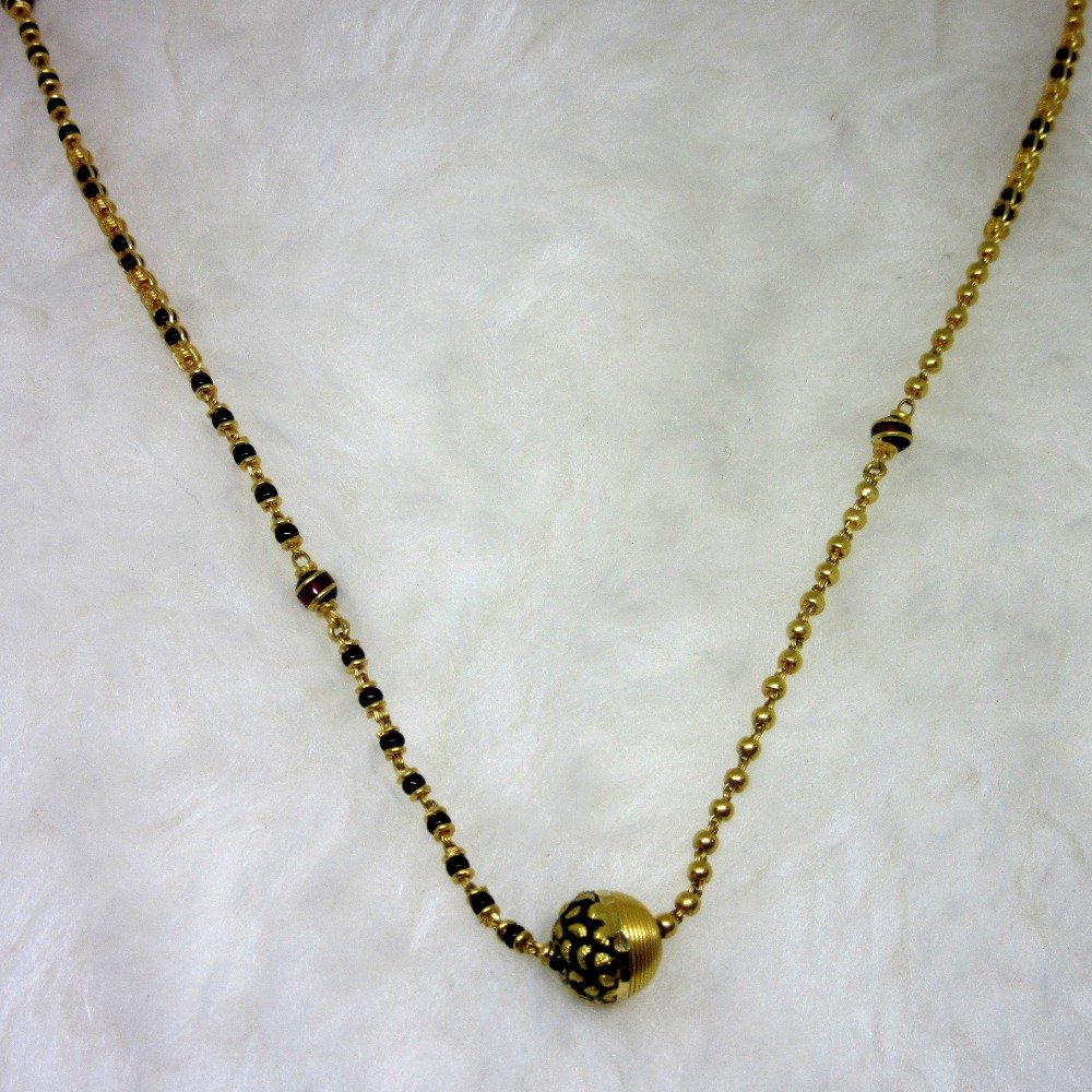 Gold classic mangalsutra dokiya