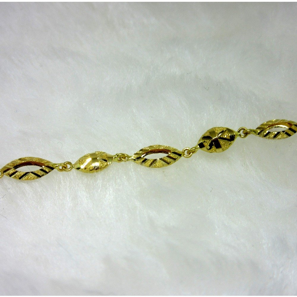 Gold Light Weight Fancy Ledies Bracelet