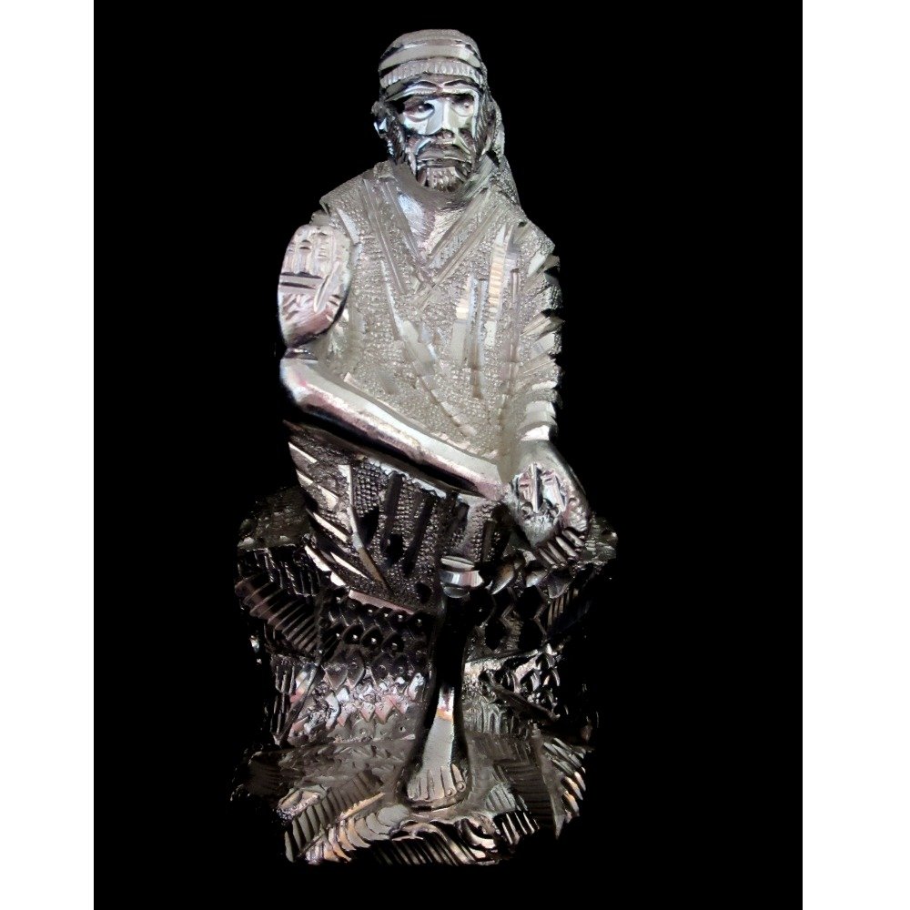 Metal shree sai baba murti(statue) washable & unbreakable hdm-13