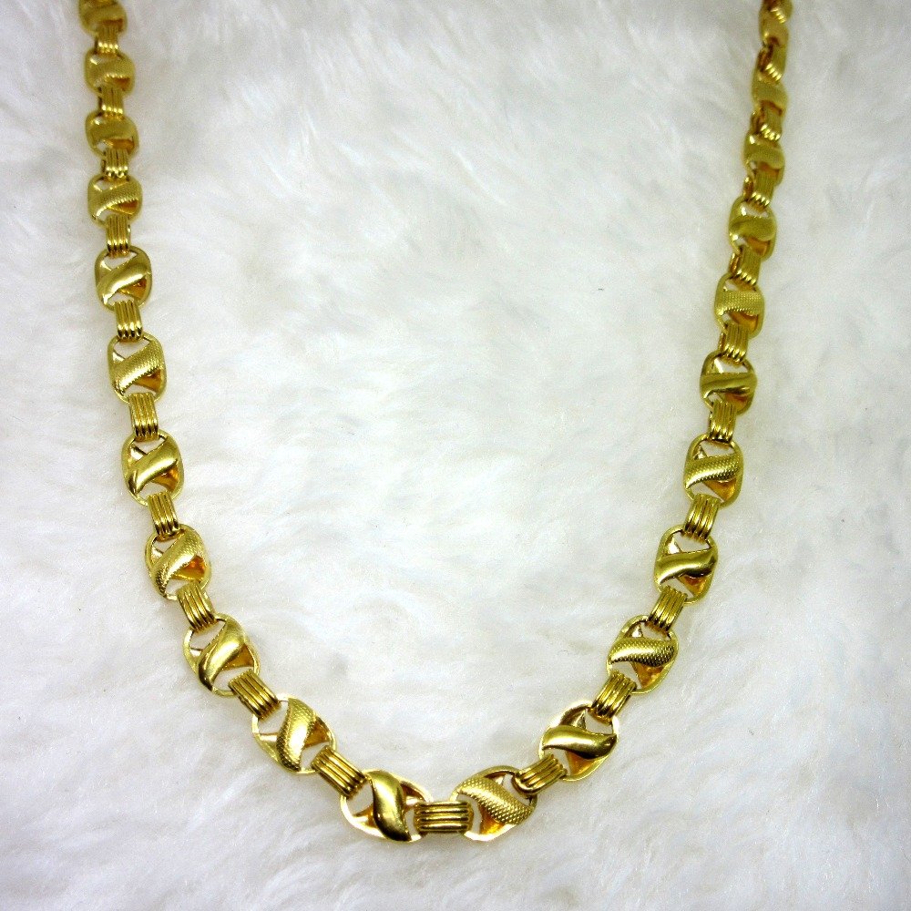 Gold Hollow Broad Chain
