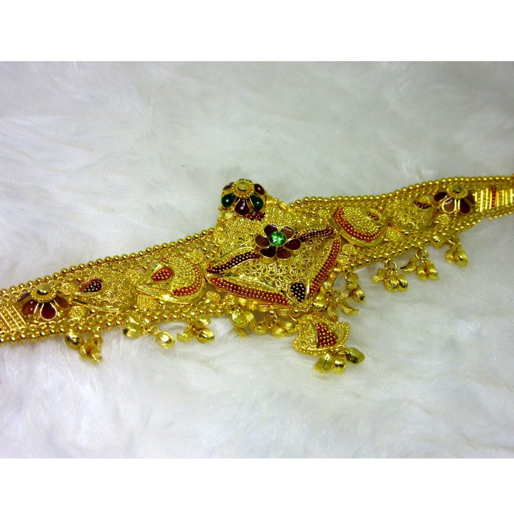 Bridal Gold Hm916 Broad Belt Culcutti Lokit